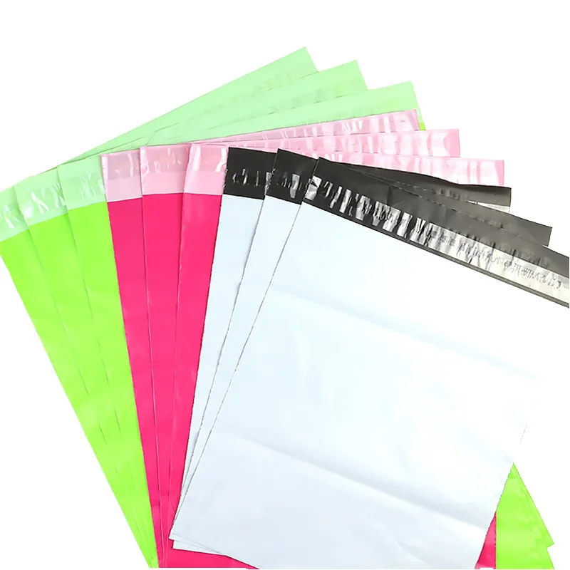 17*30cm Polymailers Bags Plain Self-Sealing Express Shipping Package All Color Availability