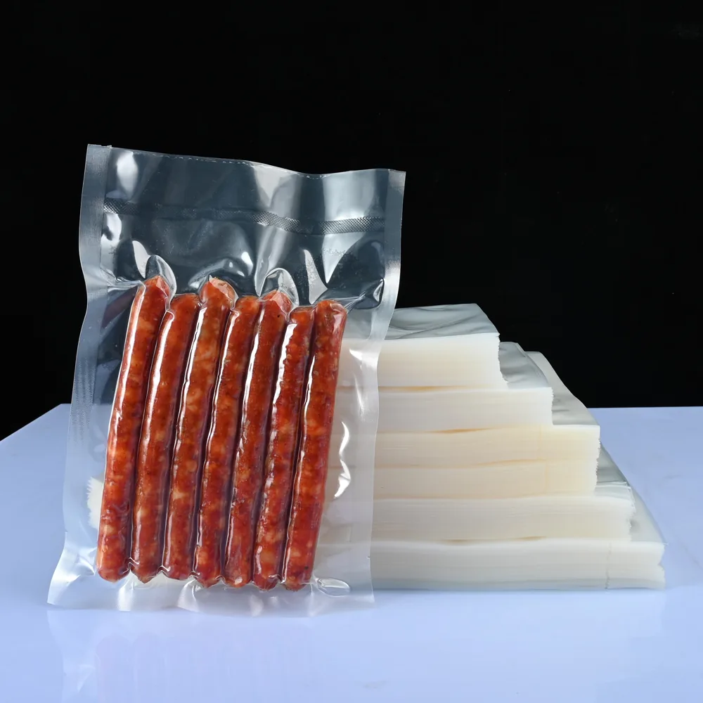 Clear PA / PE Co-Extruded Boilable Vacuum Bag — Meat, Corn & Roast
