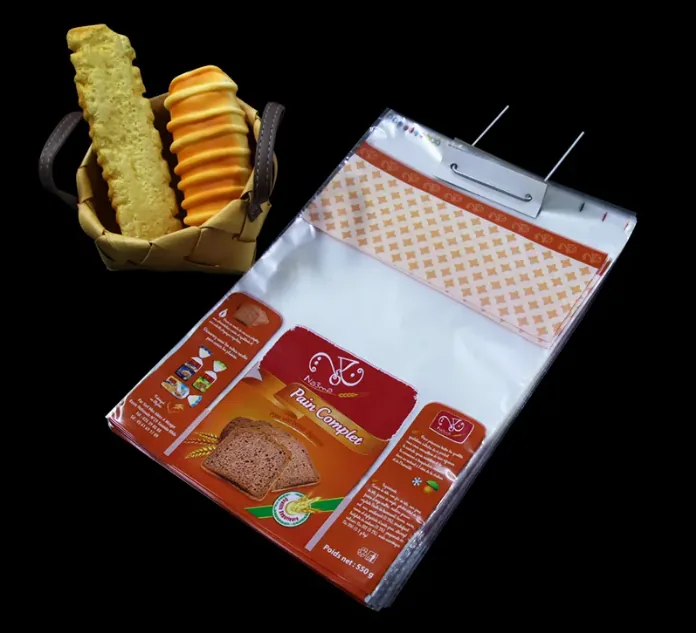 Custom Recyclable Food Grade Multi Colour Printing Heat Sealable Wicketed Poly Bags Vented Holes for Ice Cube Bread