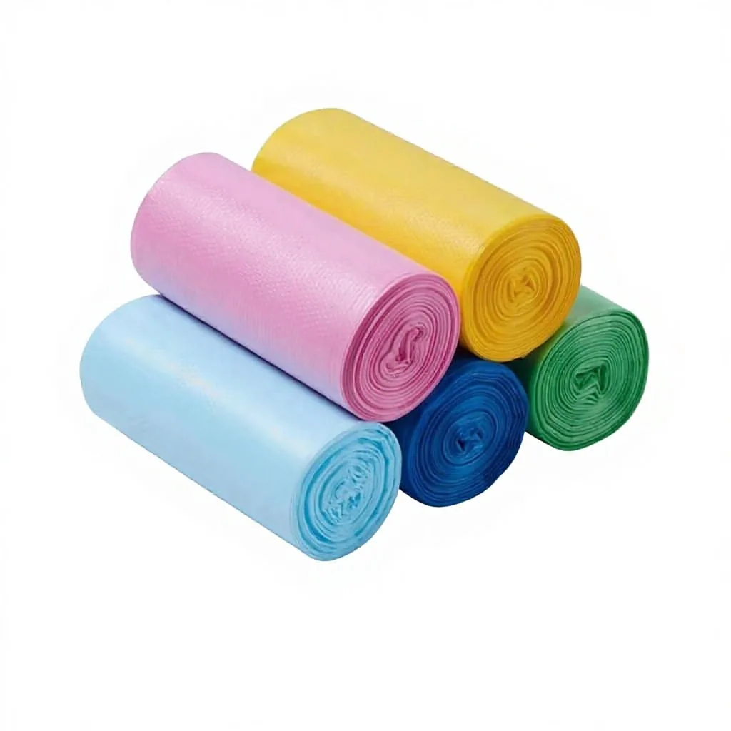 For Bestseller Disposable Polyethylene Trash Bags Household PO Color Thickened Flat-Top Continuous
