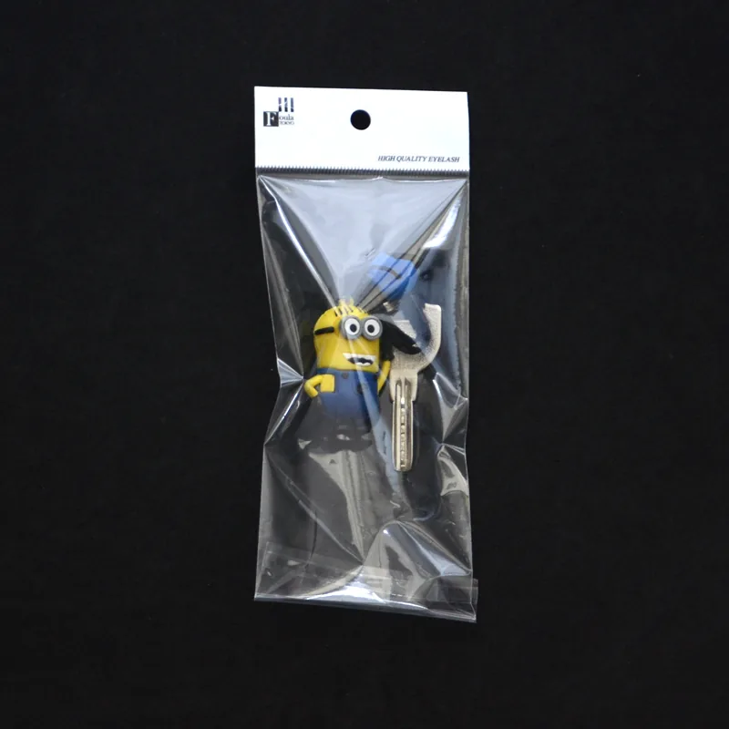 Hoyo Clear Poly Bags White Card Hanging Header Self-Adhesive Seal BOPP Plastic Opp Bag Hole for Jewelry Packaging for Earrings