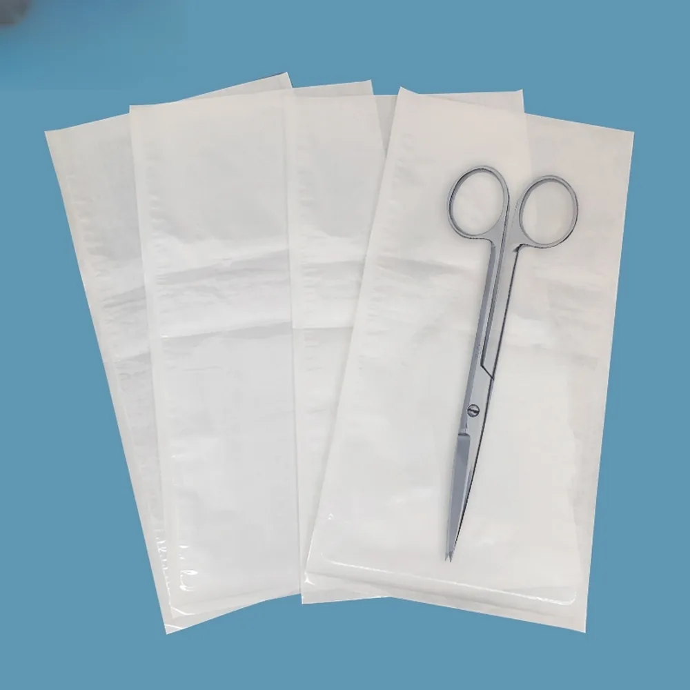 Medical Grade Disposable Self-Sealing Sterilization Bag Plastic Instruments Dental Pouches for Self-sterilization