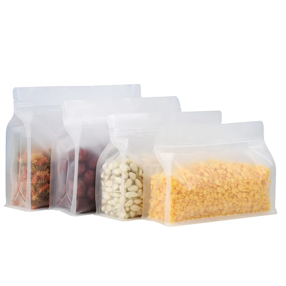 PE Square Bottom Stand-Up Pouch with Carry Handle — Pet Food & Milk Powder