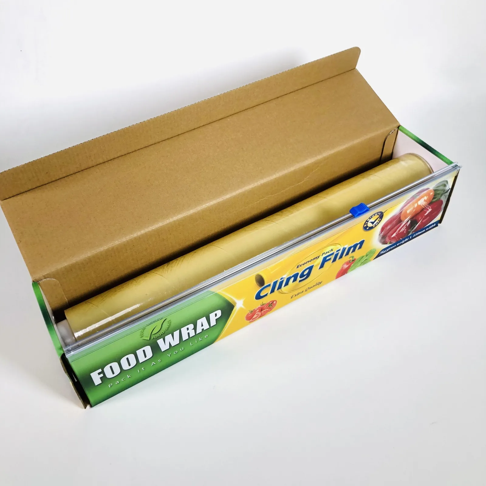 PVC Food Cling Film Roll — 9–20 Mic, 20–80 cm Wide