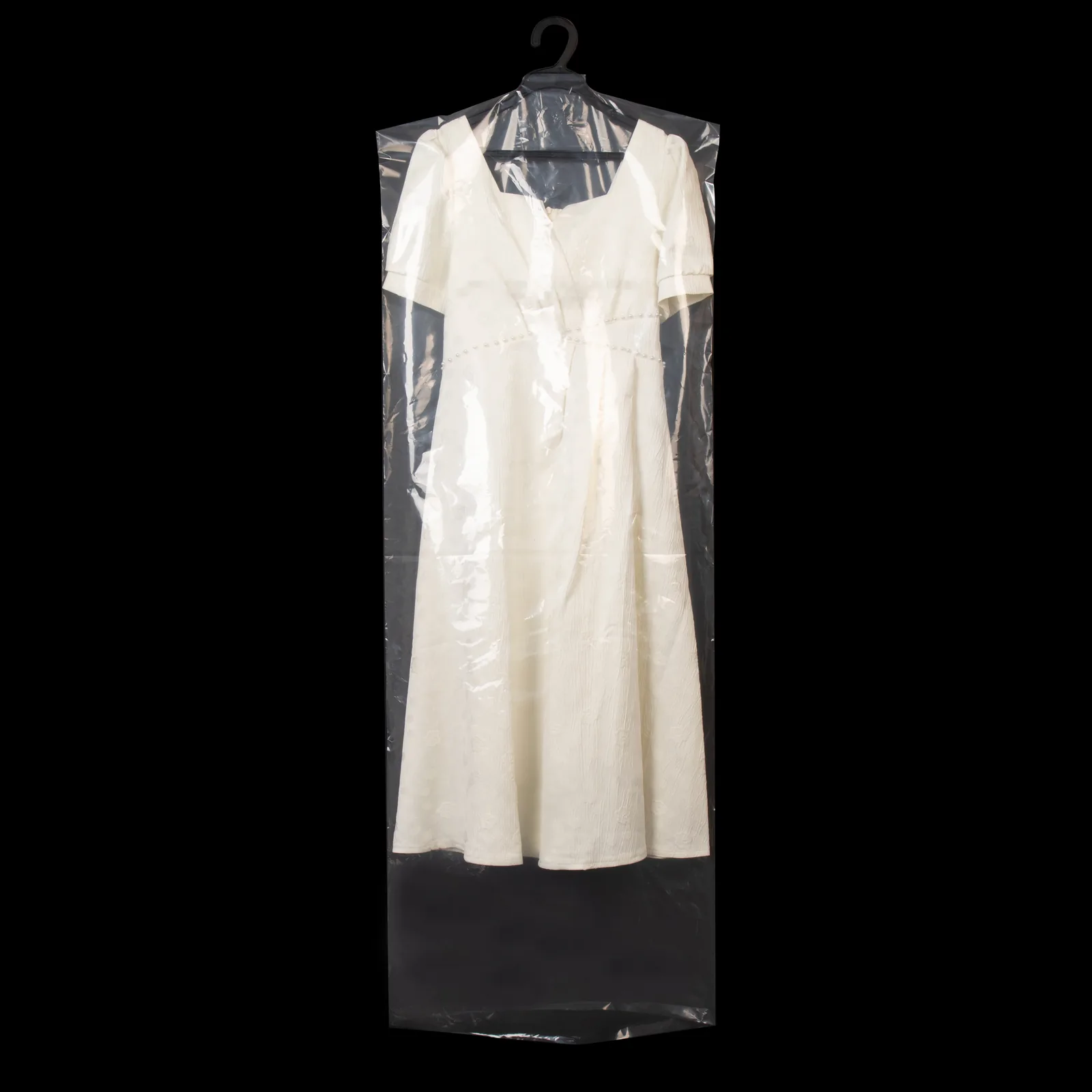 Spot Goods Long Dress Covers Garment Bags for Hanging Clothes Plastic Suit Bags Dust-proof Garment Bags for Coat Gowns Dresses